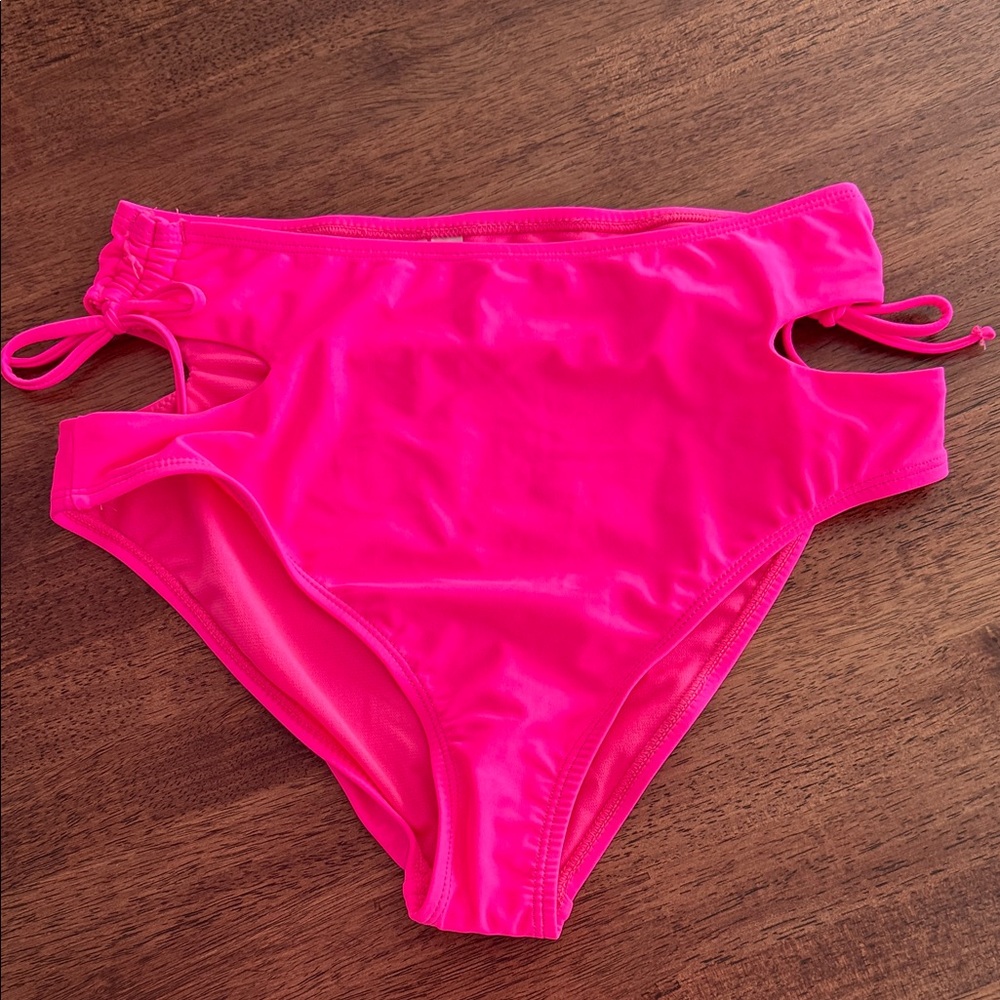 Arizona high waisted hot pink bikini bottoms NWOT